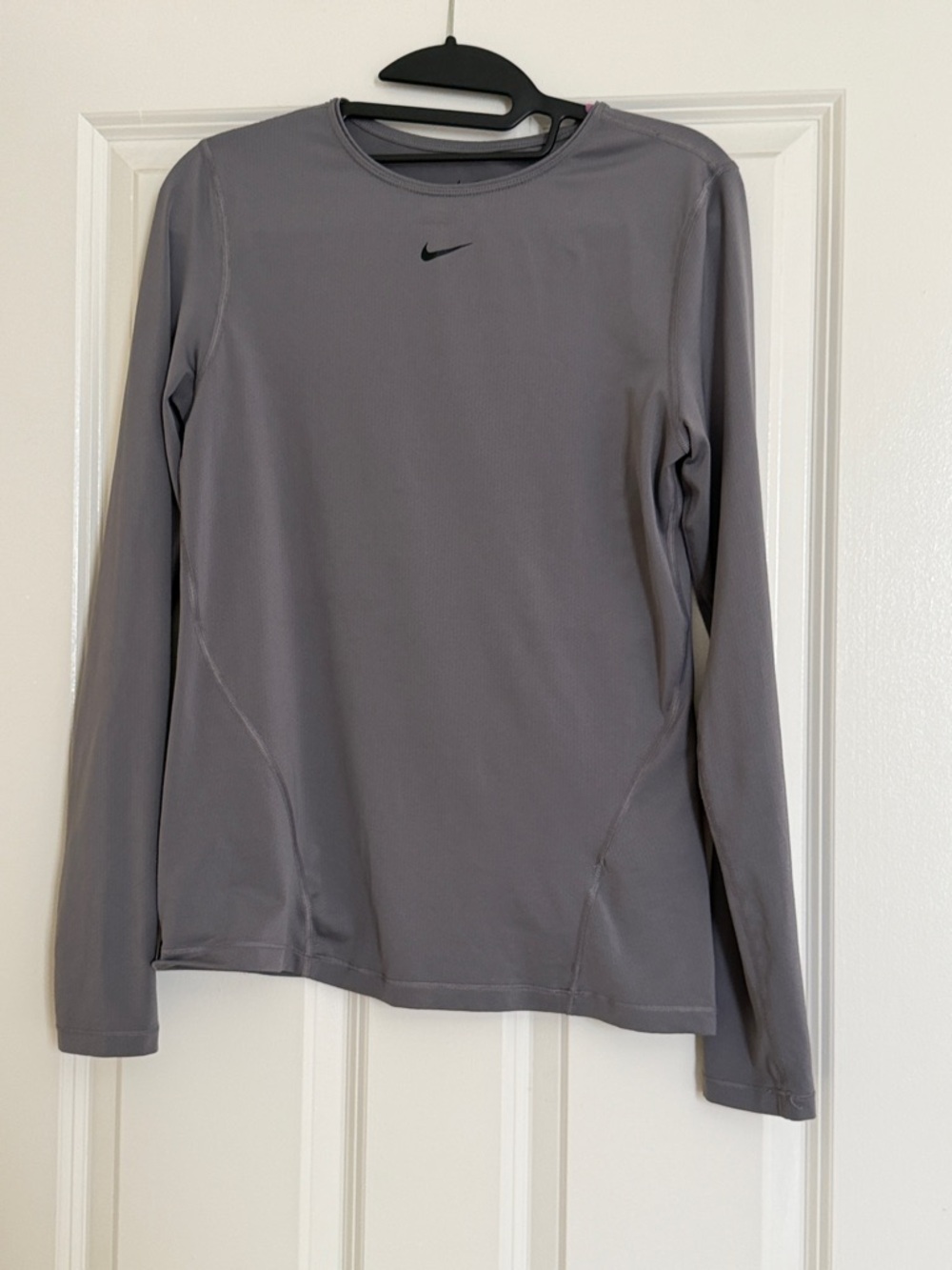 Nike Gray Long Sleeve Performance Top